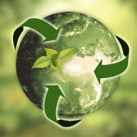 zielona kula ziemska, recykling, trawa, ziele�
