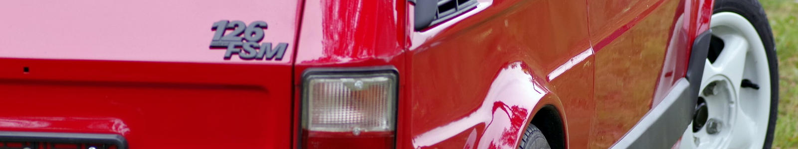 czerwone auto, czerwony pojazd, czerwony fiat 126p, maluch 126p, fiat 126p, fsm, ma�y fiat